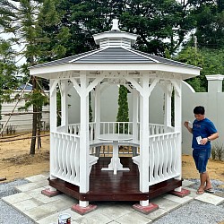 แปดเหลี่ยมทรงยุโรปขนาด 2.5x2.5 เมตร ราคา 50,000 บาท
