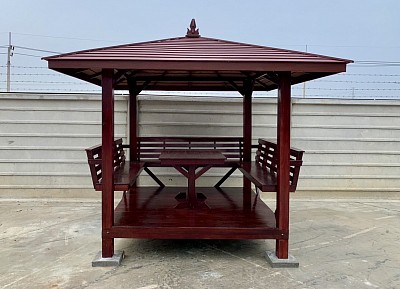 ศาลาไม้บาหลีขนาดพื้น 2x2 เมตร ราคา 30,000 บาท